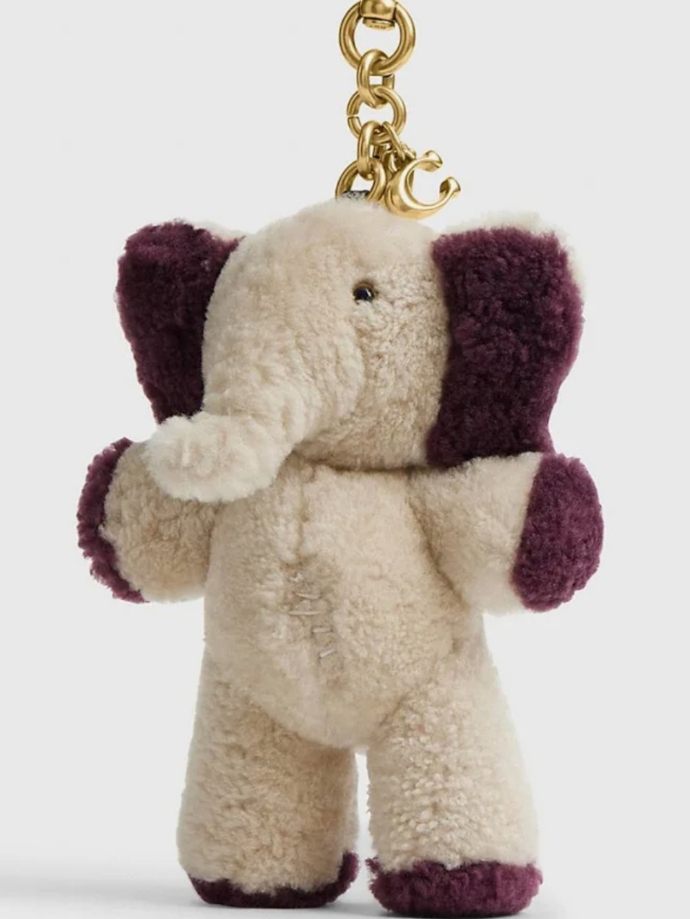 Coach Ellie Sherling Plush Keychain